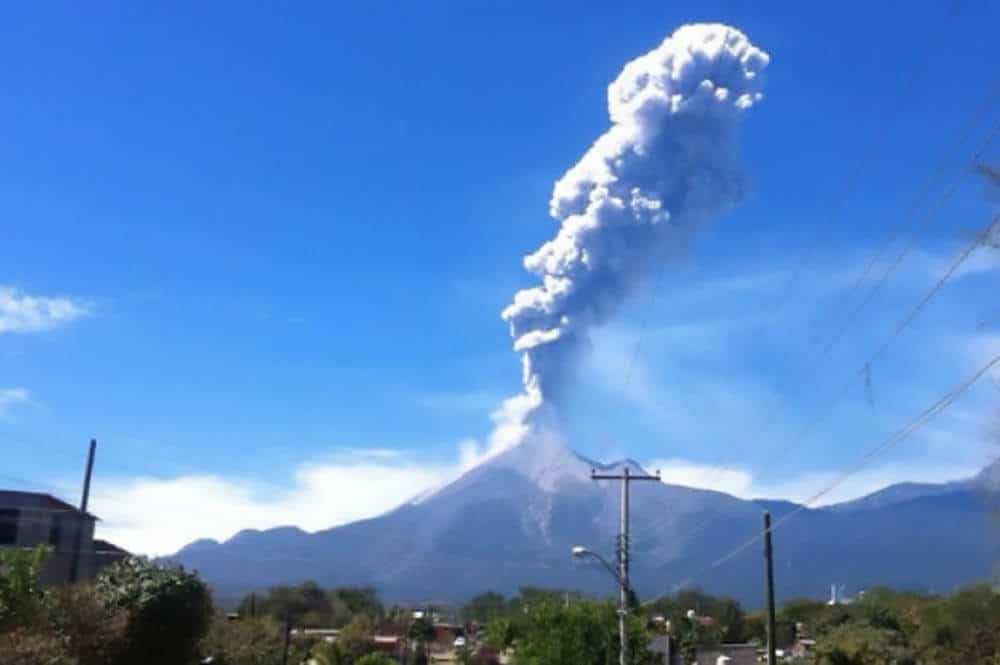 actividad del volcan colima