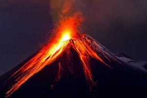 erupcion del volcan de colima